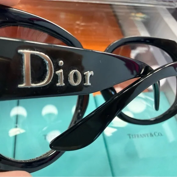 Dior Glossy Black Sunglasses - Picture 2 of 3